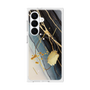 プレミアムスクエアケース with SnapMag［ Marble Nuance Painting Black ］