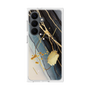 プレミアムスクエアケース with SnapMag［ Marble Nuance Painting Black ］