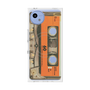 プレミアムスクエアケース with SnapMag［ RETORO CASSETTE TAPE - Skeleton Orange ］