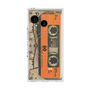 プレミアムスクエアケース with SnapMag［ RETORO CASSETTE TAPE - Skeleton Orange ］
