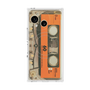 プレミアムスクエアケース with SnapMag［ RETORO CASSETTE TAPE - Skeleton Orange ］
