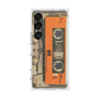 プレミアムスクエアケース with SnapMag［ RETORO CASSETTE TAPE - Skeleton Orange ］