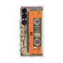 プレミアムスクエアケース with SnapMag［ RETORO CASSETTE TAPE - Skeleton Orange ］