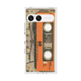 プレミアムスクエアケース with SnapMag［ RETORO CASSETTE TAPE - Skeleton Orange ］