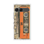 プレミアムスクエアケース with SnapMag［ RETORO CASSETTE TAPE - Skeleton Orange ］