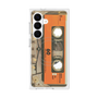 プレミアムスクエアケース with SnapMag［ RETORO CASSETTE TAPE - Skeleton Orange ］