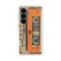 プレミアムスクエアケース with SnapMag［ RETORO CASSETTE TAPE - Skeleton Orange ］