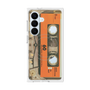 プレミアムスクエアケース with SnapMag［ RETORO CASSETTE TAPE - Skeleton Orange ］