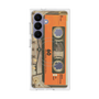 プレミアムスクエアケース with SnapMag［ RETORO CASSETTE TAPE - Skeleton Orange ］