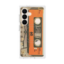 プレミアムスクエアケース with SnapMag［ RETORO CASSETTE TAPE - Skeleton Orange ］