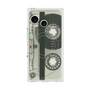 プレミアムスクエアケース with SnapMag［ RETORO CASSETTE TAPE - Skeleton Blue ］
