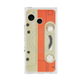 プレミアムスクエアケース with SnapMag［ RETORO CASSETTE TAPE - Opacity White ］