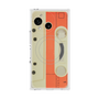 プレミアムスクエアケース with SnapMag［ RETORO CASSETTE TAPE - Opacity White ］