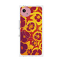 プレミアムスクエアケース with SnapMag［ y2k(Year2000) - Flower - Orange purple ］
