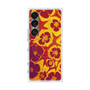 プレミアムスクエアケース with SnapMag［ y2k(Year2000) - Flower - Orange purple ］
