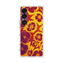 プレミアムスクエアケース with SnapMag［ y2k(Year2000) - Flower - Orange purple ］