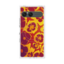 プレミアムスクエアケース with SnapMag［ y2k(Year2000) - Flower - Orange purple ］