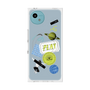 プレミアムスクエアケース with SnapMag［ Playful sticker - Dusty Blue ］