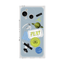 プレミアムスクエアケース with SnapMag［ Playful sticker - Dusty Blue ］