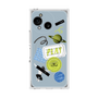 プレミアムスクエアケース with SnapMag［ Playful sticker - Dusty Blue ］