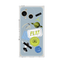 プレミアムスクエアケース with SnapMag［ Playful sticker - Dusty Blue ］