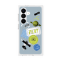 プレミアムスクエアケース with SnapMag［ Playful sticker - Dusty Blue ］