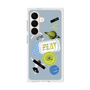 プレミアムスクエアケース with SnapMag［ Playful sticker - Dusty Blue ］