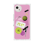 プレミアムスクエアケース with SnapMag［ Playful sticker - Dusty Pink ］