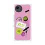 プレミアムスクエアケース with SnapMag［ Playful sticker - Dusty Pink ］