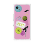 プレミアムスクエアケース with SnapMag［ Playful sticker - Dusty Pink ］