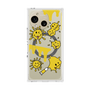 プレミアムスクエアケース with SnapMag［ PAINTING SMILE Yellow ］
