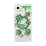 プレミアムスクエアケース with SnapMag［ PAINTING SMILE Green ］