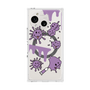 プレミアムスクエアケース with SnapMag［ PAINTING SMILE Purple ］