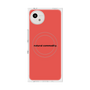 プレミアムスクエアケース with SnapMag［ NATURAL COMMODITY Red ］