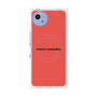 プレミアムスクエアケース with SnapMag［ NATURAL COMMODITY Red ］