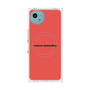 プレミアムスクエアケース with SnapMag［ NATURAL COMMODITY Red ］