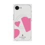 プレミアムスクエアケース with SnapMag［ LANVIN en Bleu Hearts Pink - ランバン ハート ピンク ］