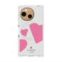 プレミアムスクエアケース with SnapMag［ LANVIN en Bleu Hearts Pink - ランバン ハート ピンク ］