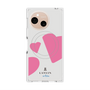 プレミアムスクエアケース with SnapMag［ LANVIN en Bleu Hearts Pink - ランバン ハート ピンク ］
