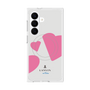 プレミアムスクエアケース with SnapMag［ LANVIN en Bleu Hearts Pink - ランバン ハート ピンク ］
