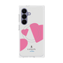 プレミアムスクエアケース with SnapMag［ LANVIN en Bleu Hearts Pink - ランバン ハート ピンク ］