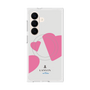 プレミアムスクエアケース with SnapMag［ LANVIN en Bleu Hearts Pink - ランバン ハート ピンク ］