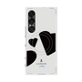プレミアムスクエアケース with SnapMag［ LANVIN en Bleu Hearts Black - ランバン ハート ブラック ］