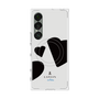 プレミアムスクエアケース with SnapMag［ LANVIN en Bleu Hearts Black - ランバン ハート ブラック ］