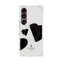 プレミアムスクエアケース with SnapMag［ LANVIN en Bleu Hearts Black - ランバン ハート ブラック ］