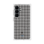 プレミアムスクエアケース with SnapMag［ Houndstooth Pattern Black with LANVIN en Bleu logo- ランバン 千鳥格子柄 ブラック ］