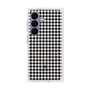 プレミアムスクエアケース with SnapMag［ Houndstooth Pattern Black with LANVIN en Bleu logo- ランバン 千鳥格子柄 ブラック ］