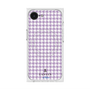 プレミアムスクエアケース with SnapMag［ Houndstooth Pattern Purple -with LANVIN en Bleu logo ランバン 千鳥格子柄 パープル ］