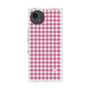 プレミアムスクエアケース with SnapMag［ Checkered Pink - ギンガムチェック ピンク ］