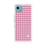 プレミアムスクエアケース with SnapMag［ Checkered Pink - ギンガムチェック ピンク ］